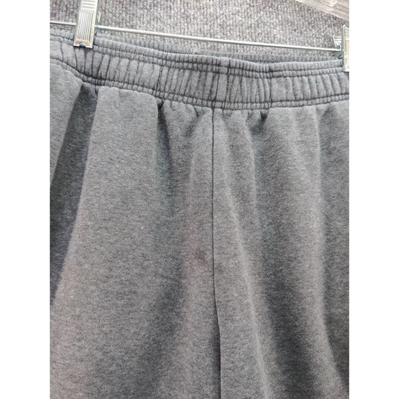 Adidas Athletic Sweatpants Size L Gray Black Stripes 15.5W 27.5 Inseam - Picture 5 of 11